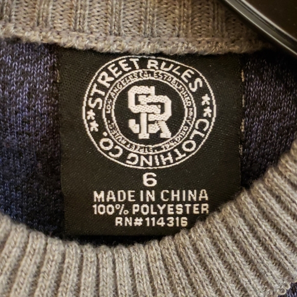 Street Rules Clothing CO Sweater SZ 6 - Picture 3 of 12